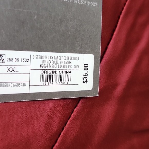 Maroon Silk Skirt, Xxl - Picture 9 of 9